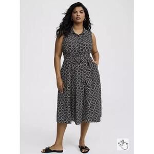 Torrid Collared Midi Shirt Dress - Preowned Size 0